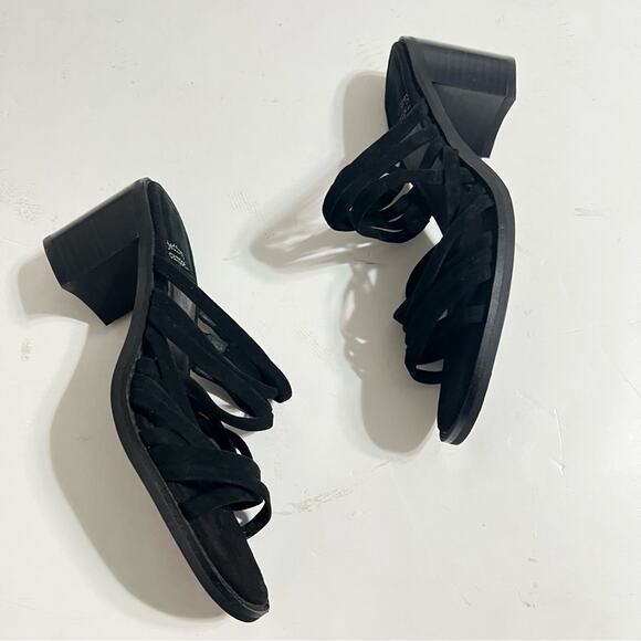 JEFFREY CAMPBELL Intertwine Slide Sandal - Black Suede - Picture 7 of 10